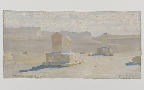 Le Caire, tombeaux des califes, 1893, Henry Brokmann