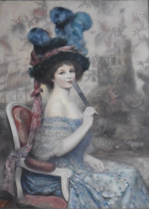 La Femme à l'éventail, 1901, Abel Faivre