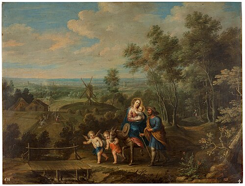 Flight into Egypt, 1601, Abraham Willemsens