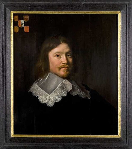 Portrait of Hendrik Rammelman, husband of Maria van Hogendorp, 1641, Abraham de Vries