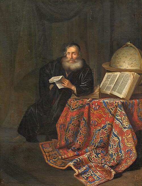 Scholar in an interior, 1650, Abraham van den Hecken