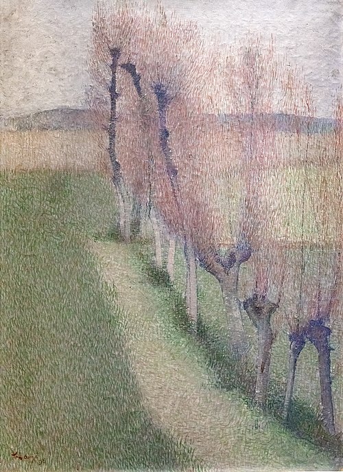 L'allée de saules, 1896, Achille Laugé