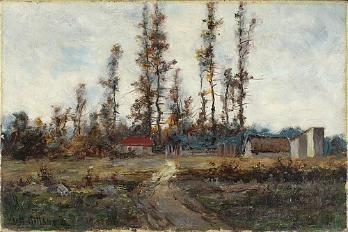 Landscape near Barbizon, France, , William Henry Hilliard
