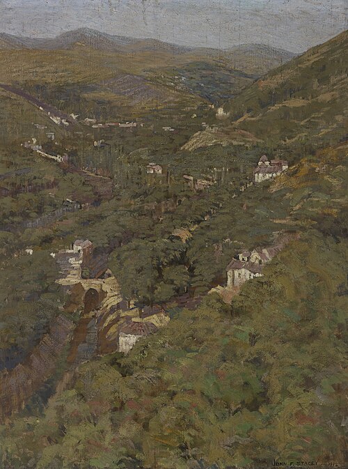 Valley of the Darro, Granada, Spain, 1912, John Franklin Stacey