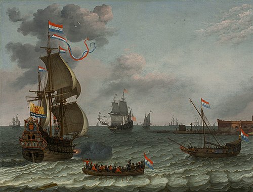 Zeeland Flagship Returning to Fort Rammekens, 1649, Adam Willaerts