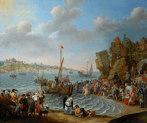 Christ Preaching from a Ship on the Sea of Galilee, , Adam Willaerts