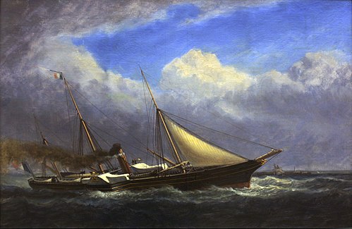 L'Aigle, yacht impérial, 1860, Adolphe-Hippolyte Couveley