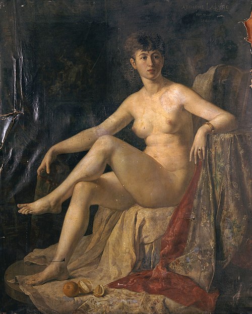 Le modèle, 1880, Adolphe Lalyre