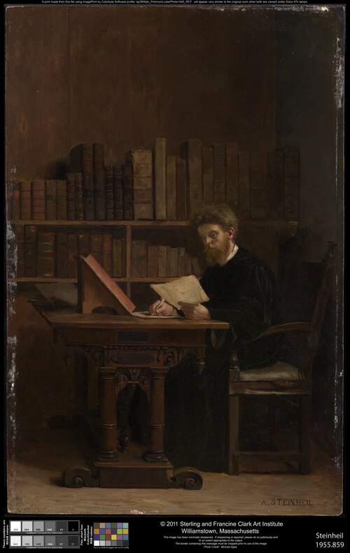The Bibliophile, 1890, Adolphe Steinheil