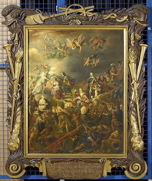 Allegory of the Peace under Stadholder Willem II, 1650, Adriaen van Nieulandt the youn