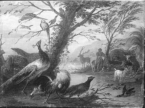 Orpheus bezaubert die Tiere, 1702, Adrian de Gryef