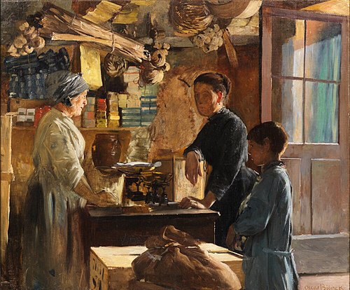 The Store in Grez-sur-Loing, 1884, Oscar Björck