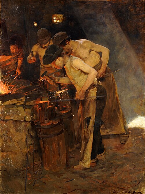 Roman blacksmiths, 1887, Oscar Björck