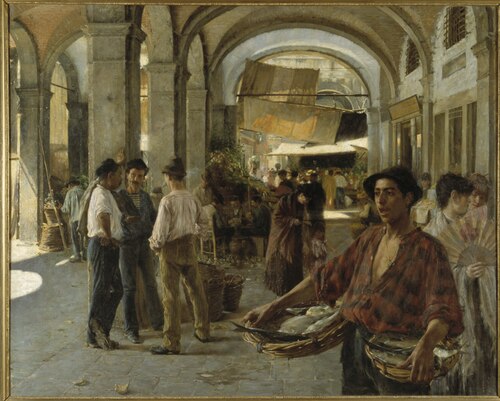 Marché couvert vénitien, 1887, Oscar Björck