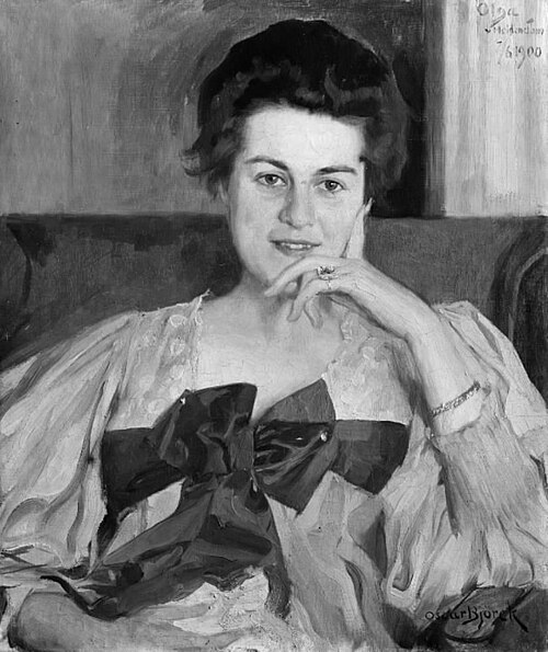 Portrait of a Lady. Olga von Heidenstam, 1900, Oscar Björck