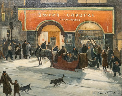 Le débit de tabac Hyman, 1937, Adrien Hébert
