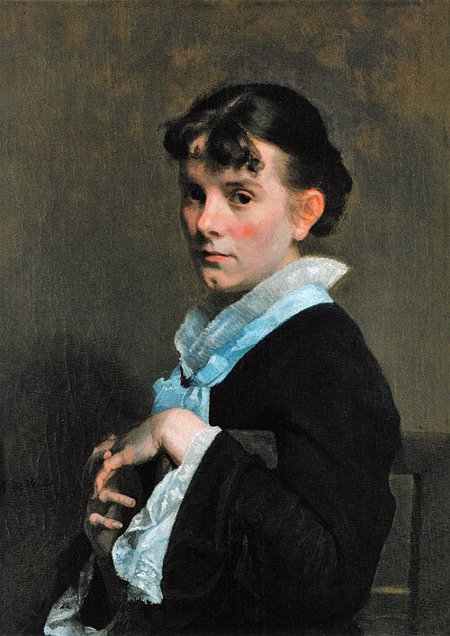 Femme au corsage noir, 1873, Adrien de Witte
