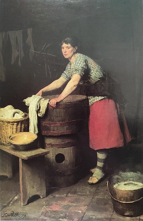 La lessiveuse, 1879, Adrien de Witte
