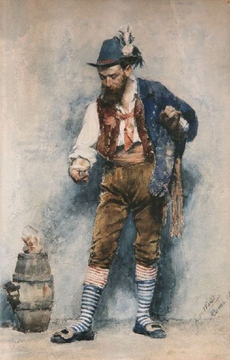 Le joueur de morra, 1881, Adrien de Witte