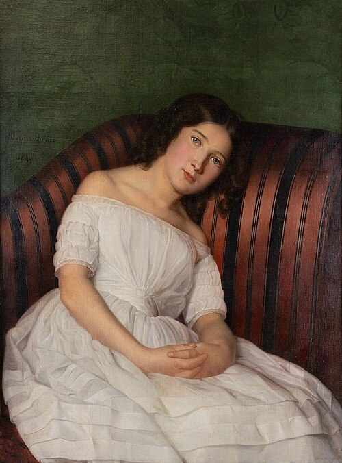 Portrait de Madame Gignoux à 16 ans, 1849, Adrienne Marie Louise Grandpierre-Deverzy
