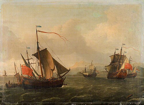 Two English Ships and a Dutch Ship, , Aernout Smit