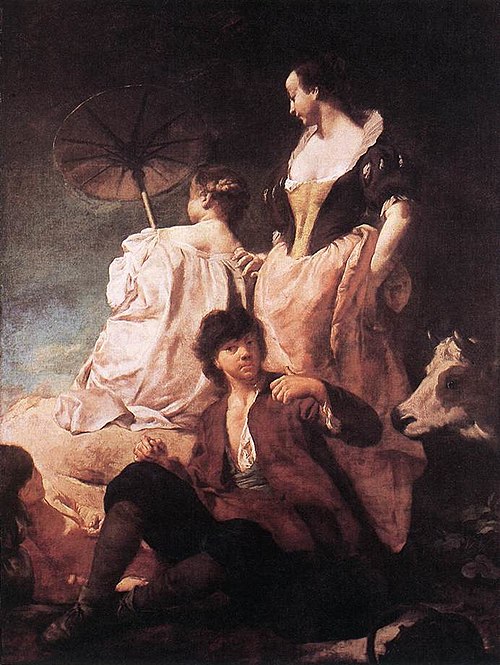 A walk in the countryside, 1745, Giovanni Battista Piazzetta