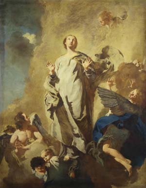 受胎聖母與天使, 1744, Giovanni Battista Piazzetta