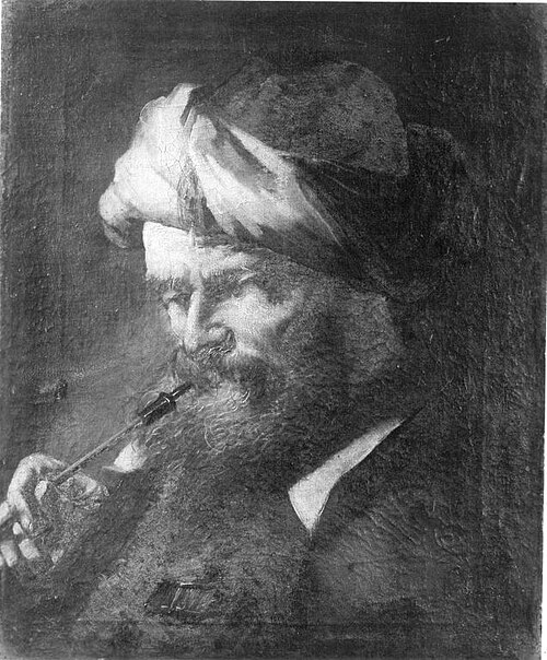 Bildnis eines rauchenden, bärtigen Mannes mit Turban, 1718, Giovanni Battista Piazzetta