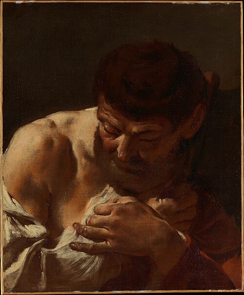 Bust of a Man (Saint Matthias?), 1717, Giovanni Battista Piazzetta