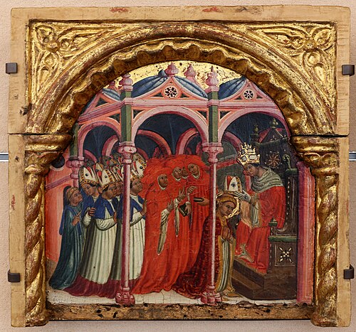 L'Intronisation de saint Flavien de Recanati, 1450, Giacomo da Recanati