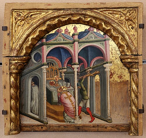 Le Martyre de saint Flavien de Recanati, 1450, Giacomo da Recanati