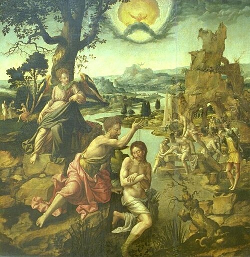 Baptism of Christ, 1540, Jan van Scorel