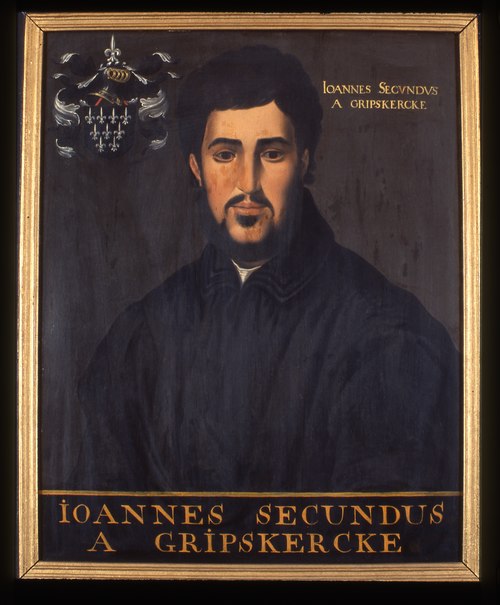 Portret van Janus Secundus, dichter, 1598, Jan van Scorel