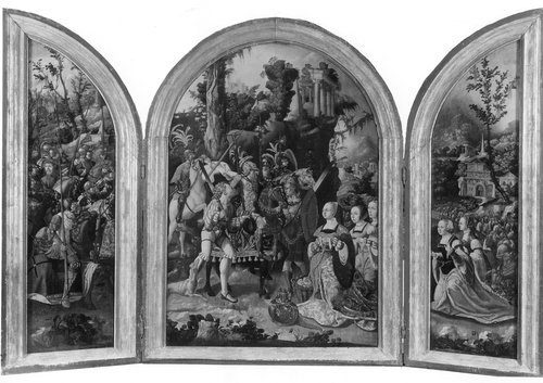 VERVALLEN Triptiek,, 1538, Jan van Scorel
