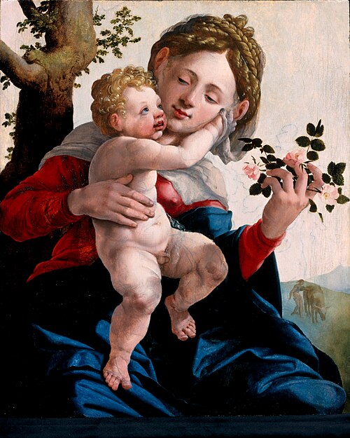 The Virgin with wild roses, 1530, Jan van Scorel