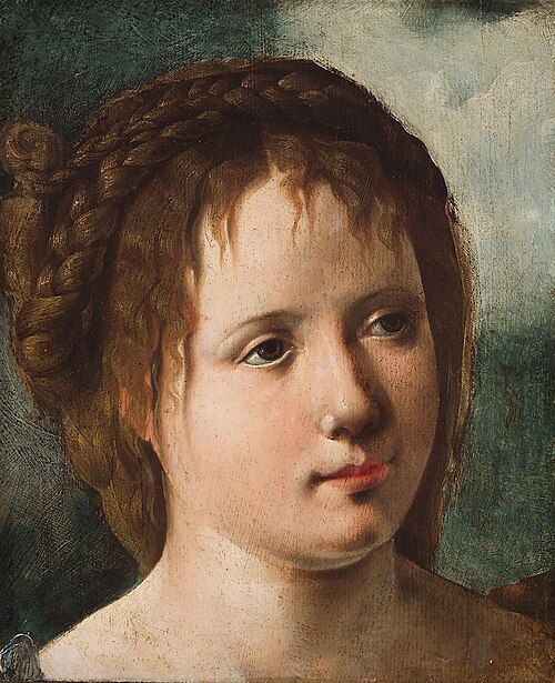 Hoofd van een meisje, 1532, Jan van Scorel