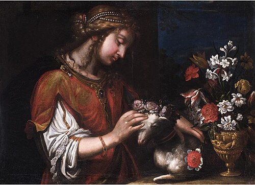 Saint Agnes, 1650, Agostino Melissi
