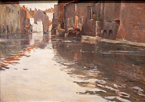 Vieux canal flamand, 1895, Albert Baertsoen