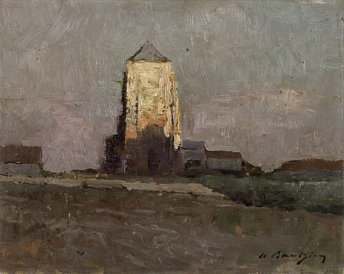 The Church of Mariakerke (Ostend), 1892, Albert Baertsoen
