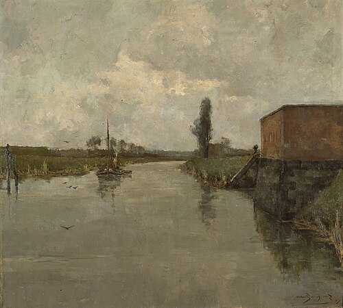 View of the Surroundings of Dendermonde, 1887, Albert Baertsoen