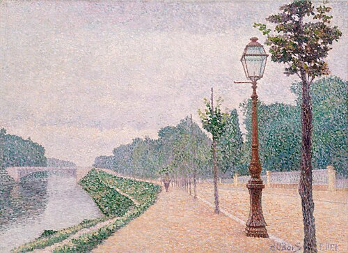 Les Bords de Seine à Neuilly, 1886, Albert Dubois-Pillet