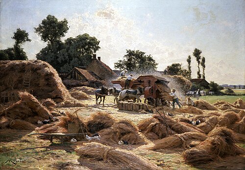 The Threshing Machine, Loiret, 1893, Albert Rigolot