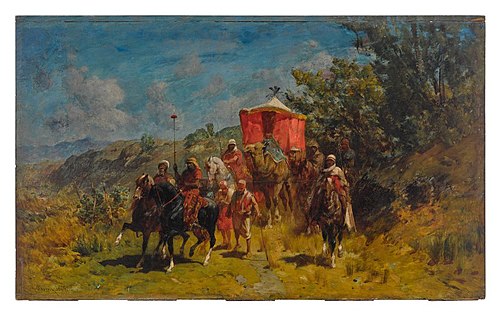 An Arab Caravan, , Alberto Pasini
