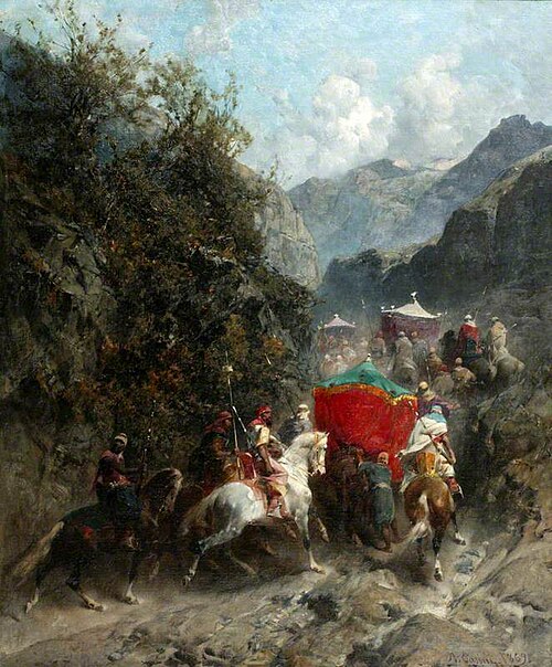 A Cavalcade of Arabs, 1869, Alberto Pasini