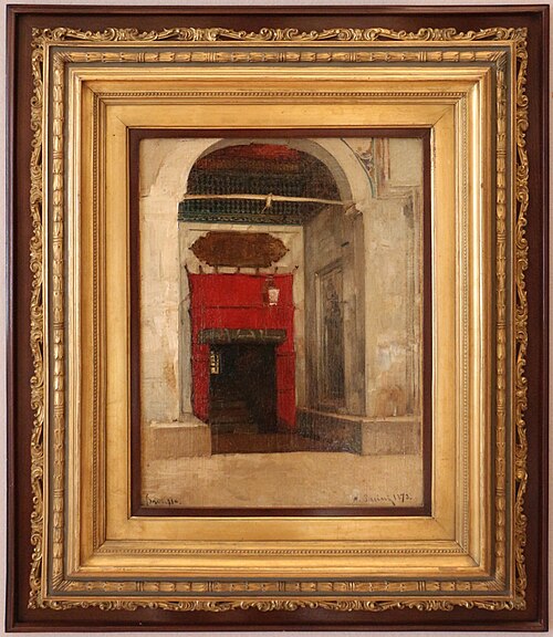 porta di moschea a brussa, 1873, Alberto Pasini