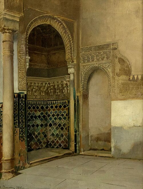 Alhambra sentry box, 1883, Alberto Pasini