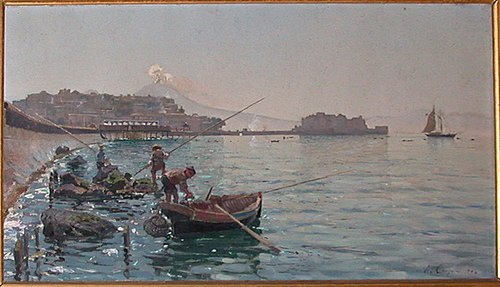Baie de Naples, 1880, Alceste Campriani