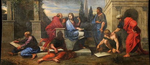 Aspasie au milieu des philosophes de la Grèce, 1670, Michel Corneille le Jeune