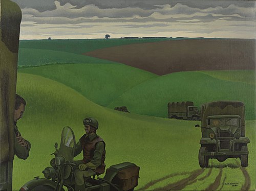 Convoy in Yorkshire, No. 2, 1944, Alex Colville