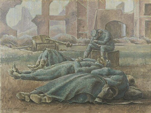 Exhausted Prisoners, 1946, Alex Colville